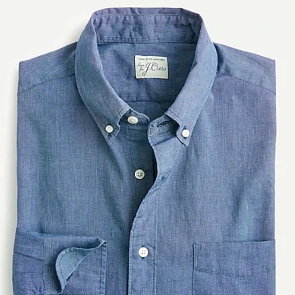 Slim Stretch shirt in Heathered Organic Cotton